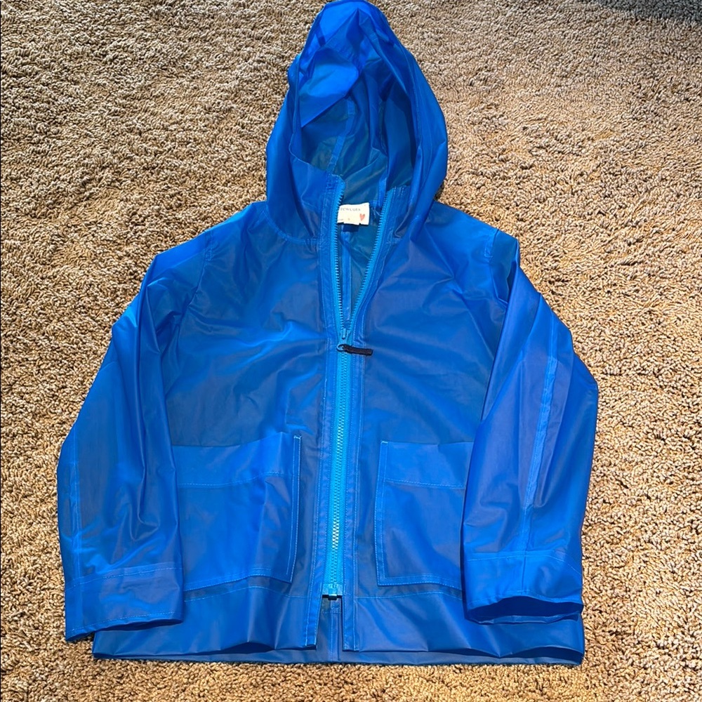 Crewcuts Child Blue Hooded Rain Jacket